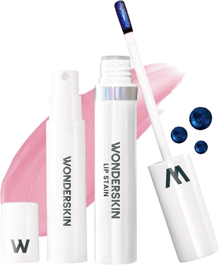 Wonderskin Wonder Blading All Day Lip Stain Peel Off Masque and Reveal Kit – Long Lasting, Waterproof Pink Lip Tint, Transfer Proof Natural Makeup Stain Kit (Beautiful)
